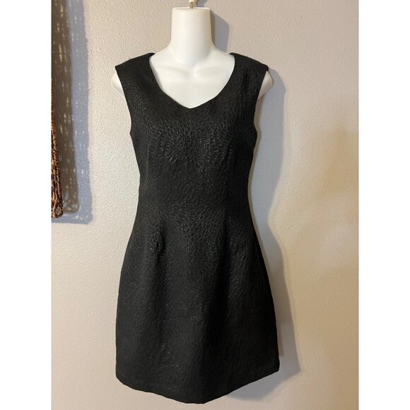 YUMI Dress Small US 2 4 EUR 38 UK 10 Black Shimmer Stretch Career Church NWT NEW - Picture 5 of 9